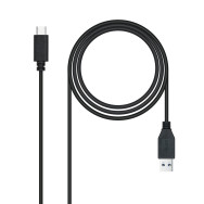 CABLE USB 3.1 GEN2 10GBPS 3A TIPO USB-CM-AM NEGRO 0.5M NANOCABLE 10.01.4000
