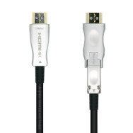 CABLE HDMI V2.0 AOC DESMONTABLE 4K60HZ 4 4 4 18GBPS AM-DM-AM NEGRO AISENS 20M A14