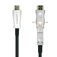 CABLE HDMI V2.0 AOC DESMONTABLE 4K60HZ 4 4 4 18GBPS AM-DM-AM NEGRO AISENS 20M A14