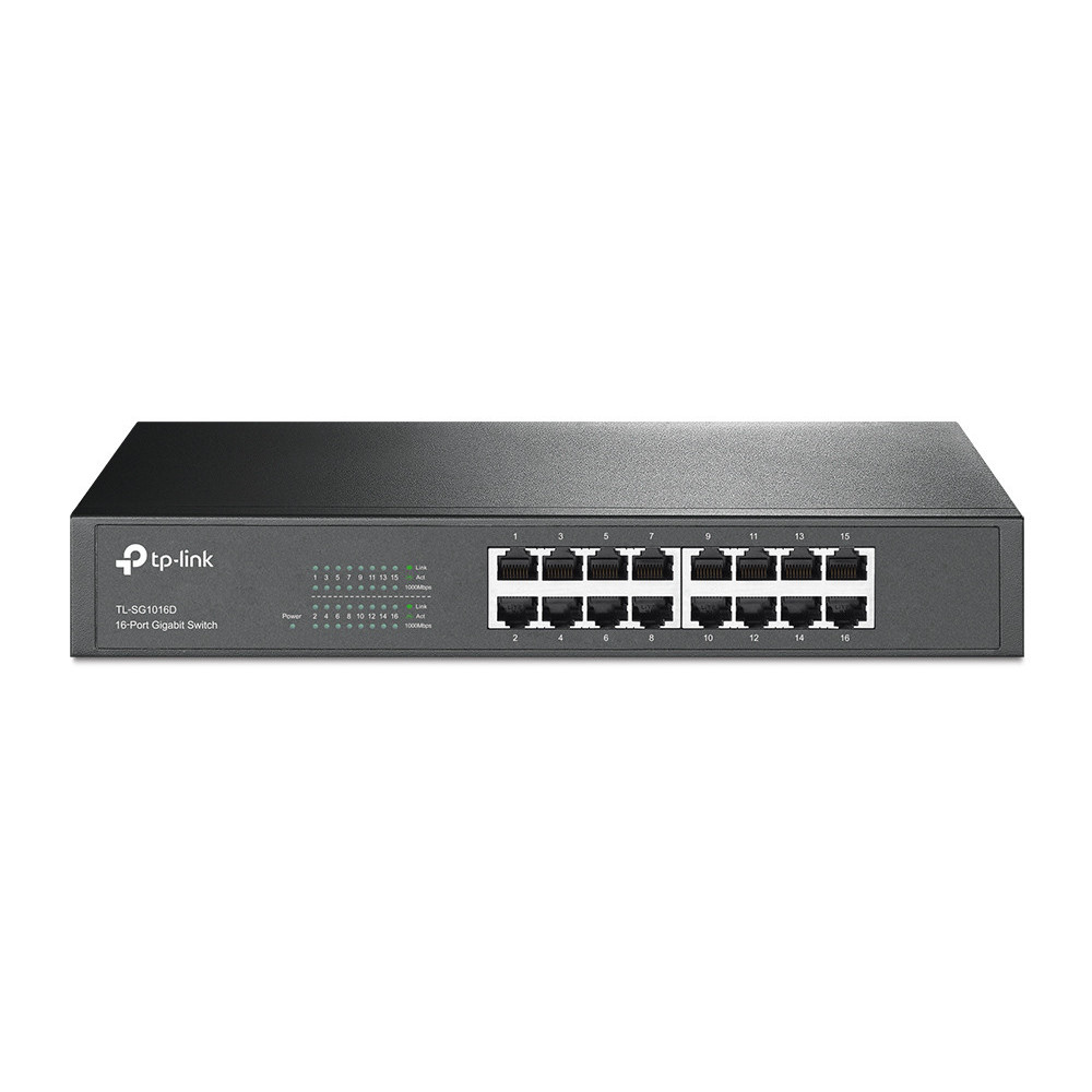 SWITCH TP-LINK 16P TL-SG1016D 10 100 1000 RACK 19