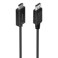 CABLE CONVERSOR DISPLAYPORT A HDMI 4K60HZ DPM-HDMIM NEGRO 3.0M AISENS A125-0895
