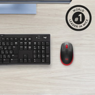 RATON LOGITECH INALAMBRICO M190 USB ROJO 910-005908