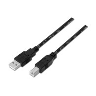 CABLE USB 2.0 IMPRESORA TIPO AM-BM NEGRO 1.0M AISENS A101-0005