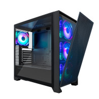 Coolbox Caja Gaming ATX Ge-2000 DualView S-Fte