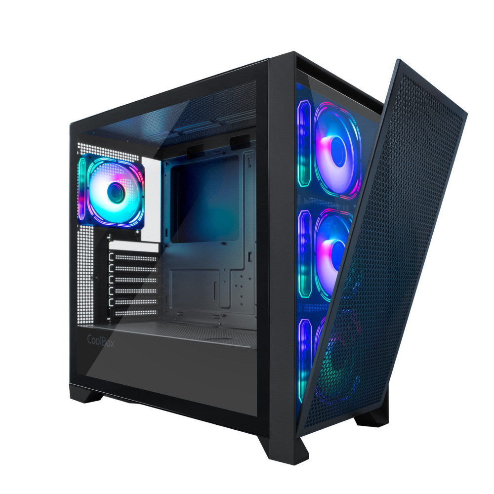 Coolbox Caja Gaming ATX Ge-2000 DualView S-Fte