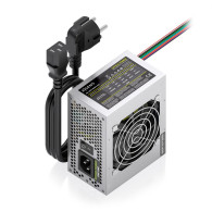 FUENTE ALIMENTACION SFX 500W CABLE ALIMENTACION OEM PLATA AISENS ASPC-500SFX-PSE