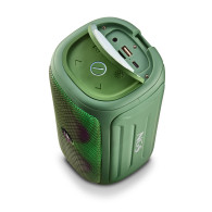 ALTAVOZ NGS ROLLER BEAST BT 5.0 IPX5 RESISTENTE AGUA VERDE LEDuc