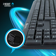 TECLADO NGS FUNKY V3 USB 104 TECLAS NEGRO
