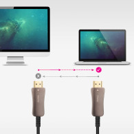 CABLE HDMI V2.1 AOC 8K 60HZ 4K 120HZ 48Gbps 40 M NANOCABLE 10.15.2140