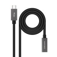 CABLE USB 3.2 GEN2x2 60W 4K 60Hz USB-C M H 1.0 M NANOCABLE 10.01.4401