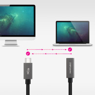 CABLE USB 3.2 GEN2x2 60W 4K 60Hz USB-C M H 1.0 M NANOCABLE 10.01.4401