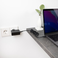 CARGADOR PORTATIL 45W TOOQ GAN USB-C PD NEGRO TQLC-USBCGAN45PD