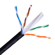 CABLE RED RJ45 CAT.6E UTP RIGIDO AWG24 EXTERIOR 350M AISENS NEGRO A135-0264