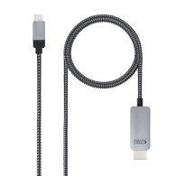 CABLE CONVERSOR USB-C M A HDMI M NEGRO 1.8 M NANOCABLE 10.15.5102
