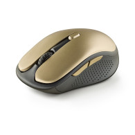 RATON NGS INALAMBRICO ERGONOMICO EVO RUST GOLD RECARGABLE NEGRO-DORADO USBuc