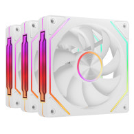 VENTILADOR 12X12 12CM MARS GAMING MF-LINKFINITYKIT2 ARGB PACK 3U. BLANCO