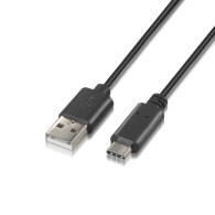 CABLE USB 2.0 3A TIPO USB-CM-AM NEGRO 1.0M AISENS A107-0051