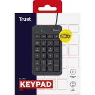TECLADO TRUST NUMERICO XALAS ULTRADELGADO PARA PORTATILES USB 22221