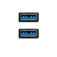 CABLE USB 3.0 TIPO AM-AM NEGRO 1.0 M NANOCABLE 10.01.1001-BK