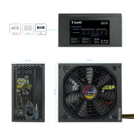 FUENTE ALIMENTACION ATX 600W TOOQ TQAPOLO-600SP