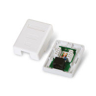 ROSETA DE SUPERFICIE RJ45 CAT.6 UTP 1 TOMA BLANCO AISENS A139-0301