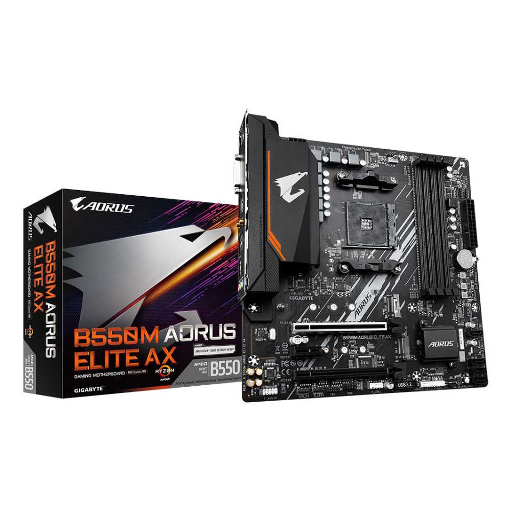 PLACA BASE GIGABYTE GA-B550M-AORUS ELITE AX AM4 DDR4