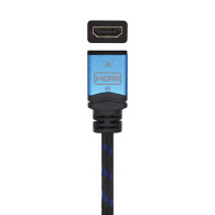 CABLE HDMI V2.0 PROLONGADOR 4K60HZ 18GBPS AM-AH NEGRO AZUL 3.0M AISENS A120-0454