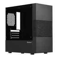 CAJA MICRO-ATX SEMITORRE UNYKA AERO C25(FUENTE500W) 2USB3.0 1USB2.0 NEGRO 52125