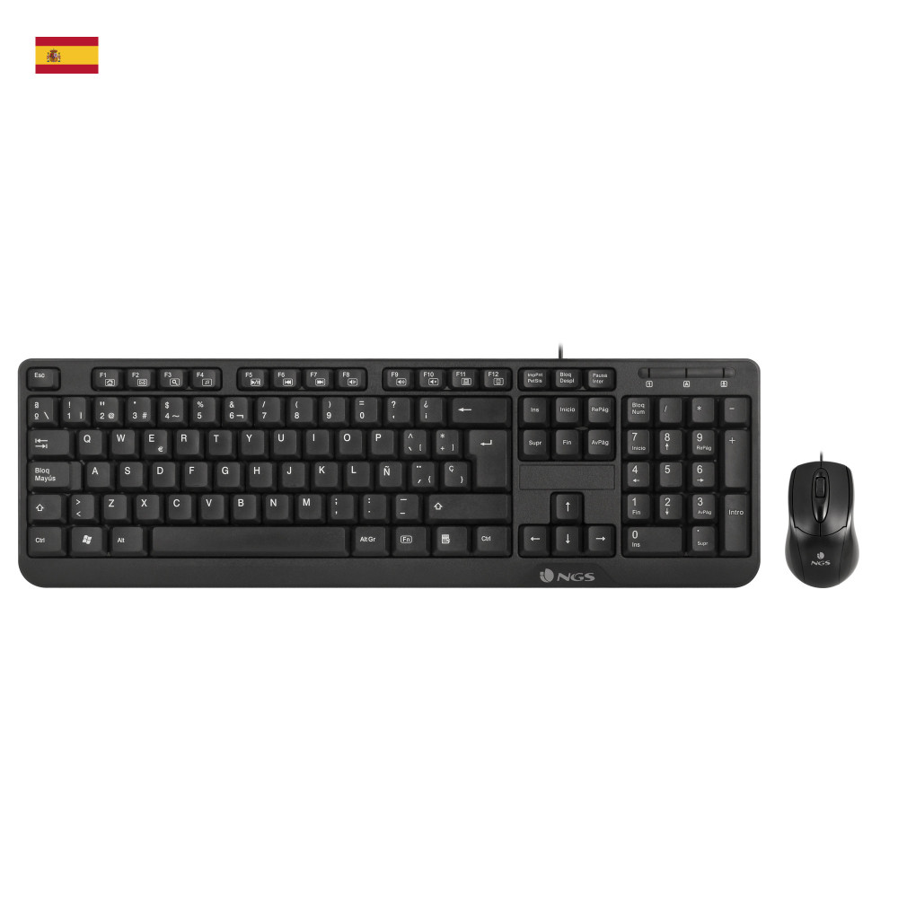 TECLADO NGS + RATON COCOA KIT USB
