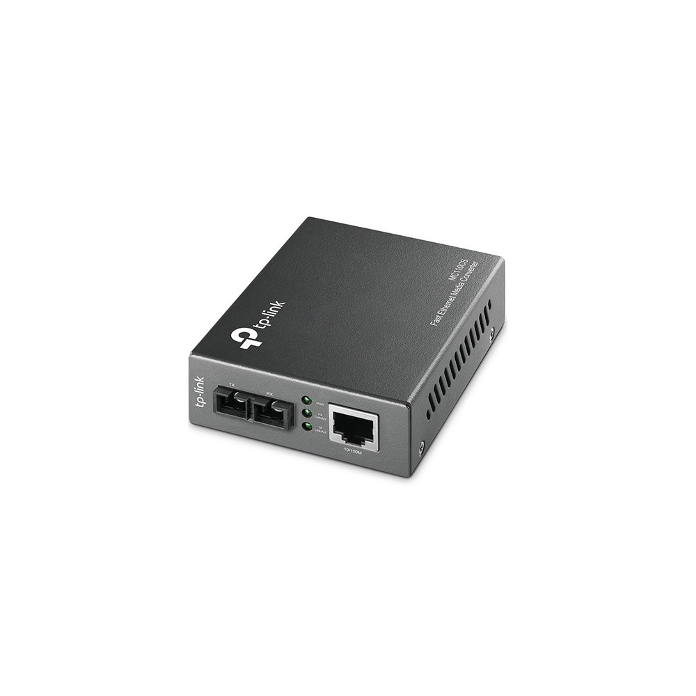 CONVERSOR SOPORTE FIBRA 100MB TP-LINK MODO SENCILLO SC MC110CS