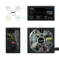 FUENTE ALIMENTACION ATX 800W TOOQ 80+ BRONZE TQXGEII-800SAP