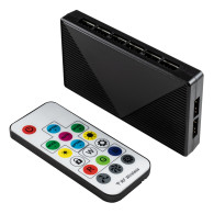 VENTILADOR CAJA ADICIONAL 12X12 UNYKA 3x120mm GAMING CANDY 30ARGB RING LED 51801