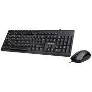 TECLADO GIGABYTE + RATON KM6300 MULTIMEDIA NEGRO USB
