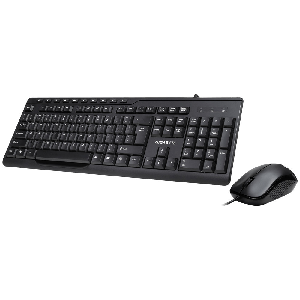 TECLADO GIGABYTE + RATON KM6300 MULTIMEDIA NEGRO USB
