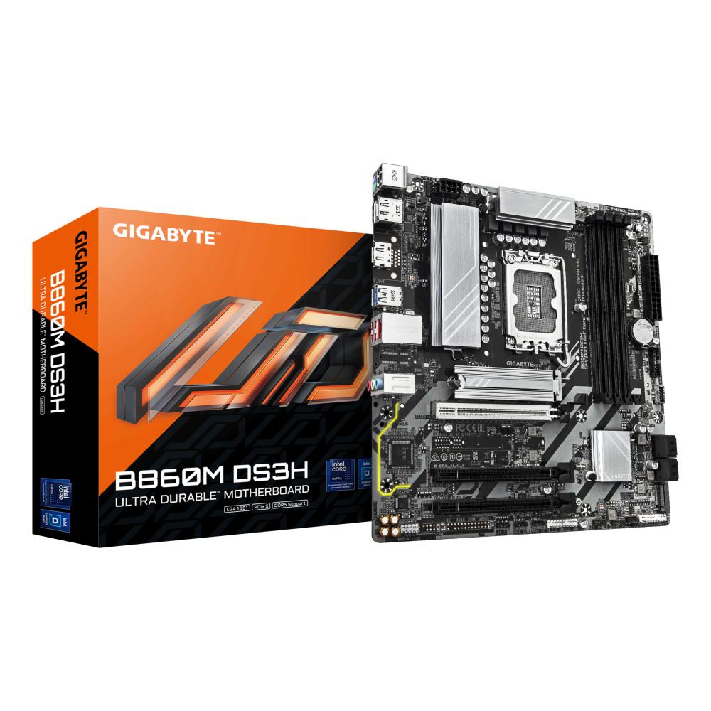 PB S1851 GIGABYTE B860 DS3H 4DDR5 4SATA3 PCIE 5.0 3M2 HDMI 2DP MATX