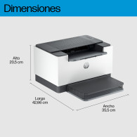 IMPRESORA HP LASERJET MONOCROMO M209D DUPLEX BLANCA 8J9L0F