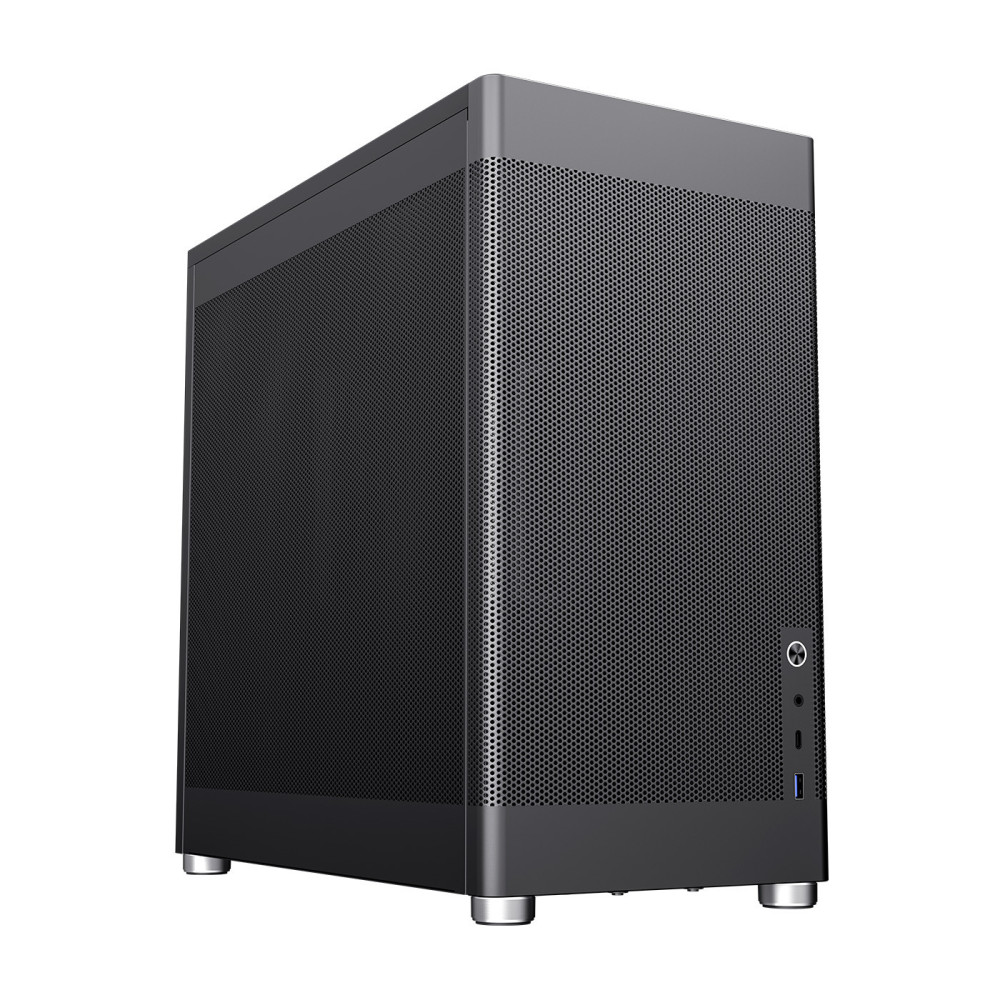 CAJA ATX SEMITORRE COOLBOX MP1 FULL MESH NEGRA USB-C 3.2 SIN FTE COO-CHA-MP1B-0