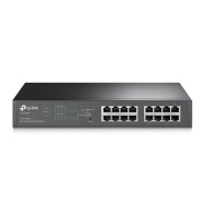 SWITCH TP-LINK 16P 8X10 100 1000(PoE)+ 8x10 10 1000 RACK TL-SG1016PE