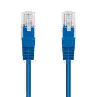 CABLE RED LATIGUILLO RJ45 CAT.5E UTP AWG24 AZUL 1.0 M NANOCABLE 10.20.0101-BL
