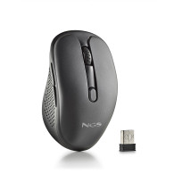RATON NGS INALAMBRICO ERGONOMICO EVO RUST BLACK RECARGABLE NEGRO USB