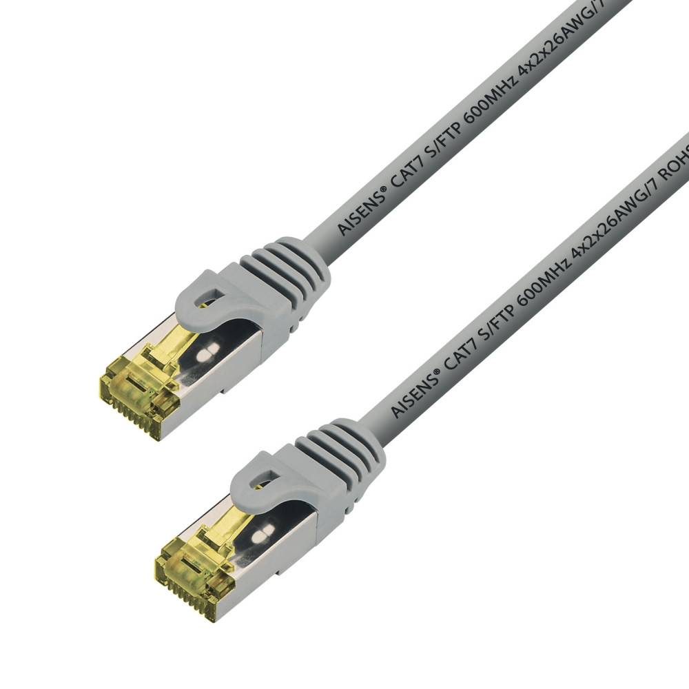 CABLE RED LATIGUILLO RJ45 LSZH CAT.7 SFTP AWG26 GRIS 0.5M AISENS A146-0333