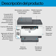IMPRESORA HP LASERJET MONOCROMO MFP M234SDW WIFI DUPLEX 6GX01F BLANCA(135A)