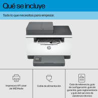 IMPRESORA HP LASERJET MONOCROMO MFP M234SDW WIFI DUPLEX 6GX01F BLANCA(135A)