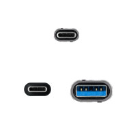 CABLE USB 3.2 GEN2x2 5A 100W USB-C USB-A 1 M NANOCABLE 10.01.4111-COMB