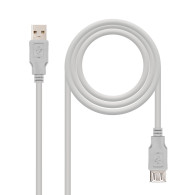 CABLE USB 2.0 TIPO AM-AH BEIGE 3.0 M NANOCABLE 10.01.0204