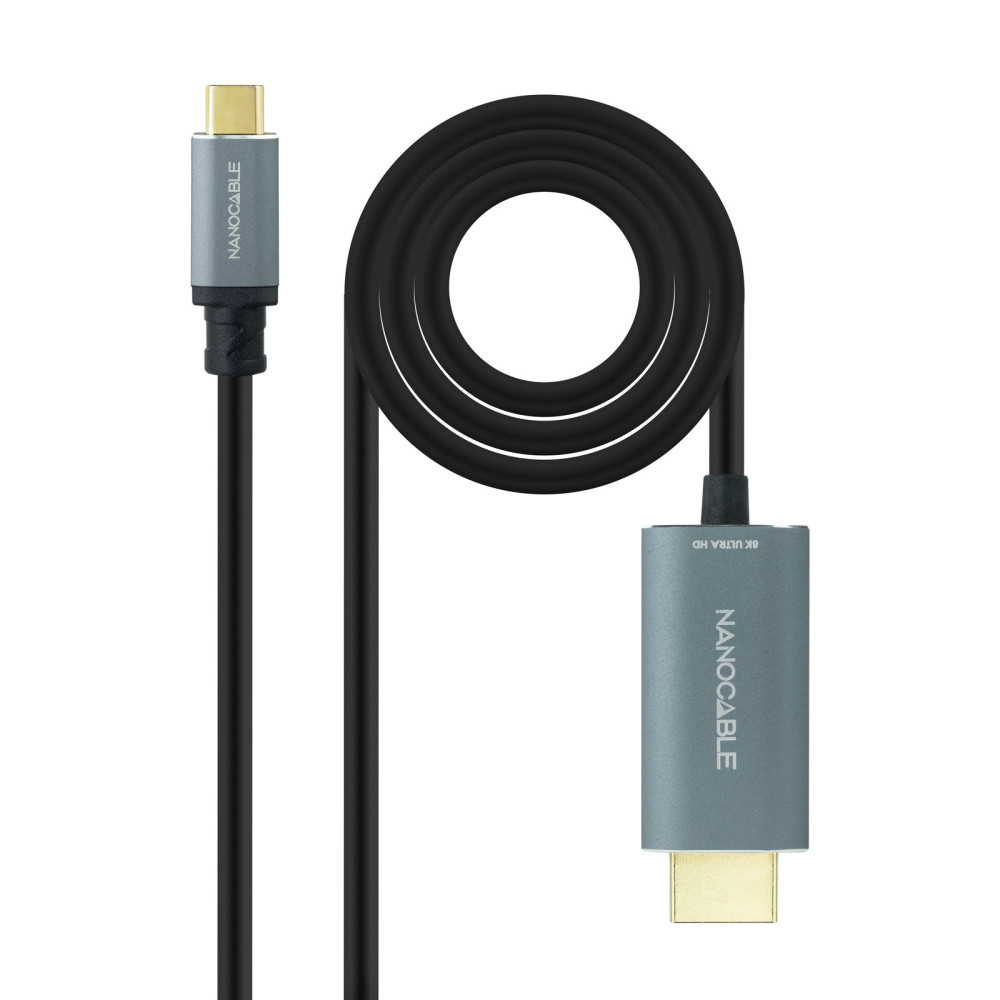 CABLE CONVERSOR USB-C M A HDMI M 8K-60HZ 1.8 M NANOCABLE 10.15.5162