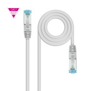 CABLE RED LATIGUILLO RJ45 LSZH CAT.7 SFTP AWG26 GRIS 10M NANOCABLE 10.20.1710