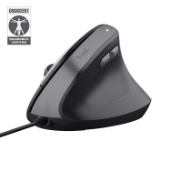 RATON TRUST BAYO II 25144 ERGONOMICO 2400DPI USB NEGRO