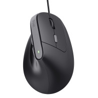 RATON TRUST BAYO II 25144 ERGONOMICO 2400DPI USB NEGRO