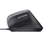 RATON TRUST BAYO II 25144 ERGONOMICO 2400DPI USB NEGRO